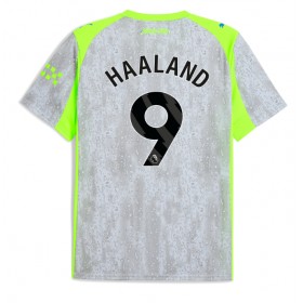 Pánské fotbalový oblečení Manchester City Erling Haaland #9 Tretí košile 2025-26 Krátkým Rukávem